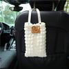 Cute Puff Cartoon Bear Bunny Tissue Bag Portable Hanging Tissue Case Box Holder Car Towel Napkin Papers Bag Paper Storage Box