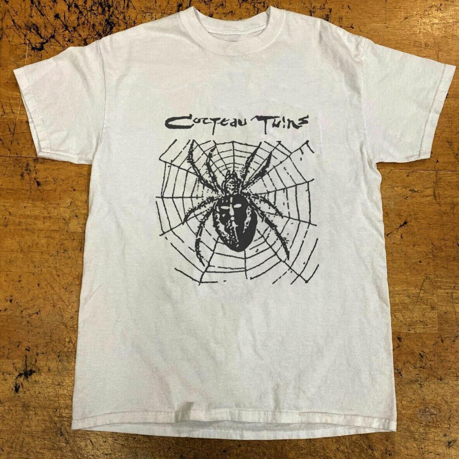 Cocteau Twins Spider Graphic T shirt, Retro 90s Band Tee, Gildan Cotton Unisex 4XL