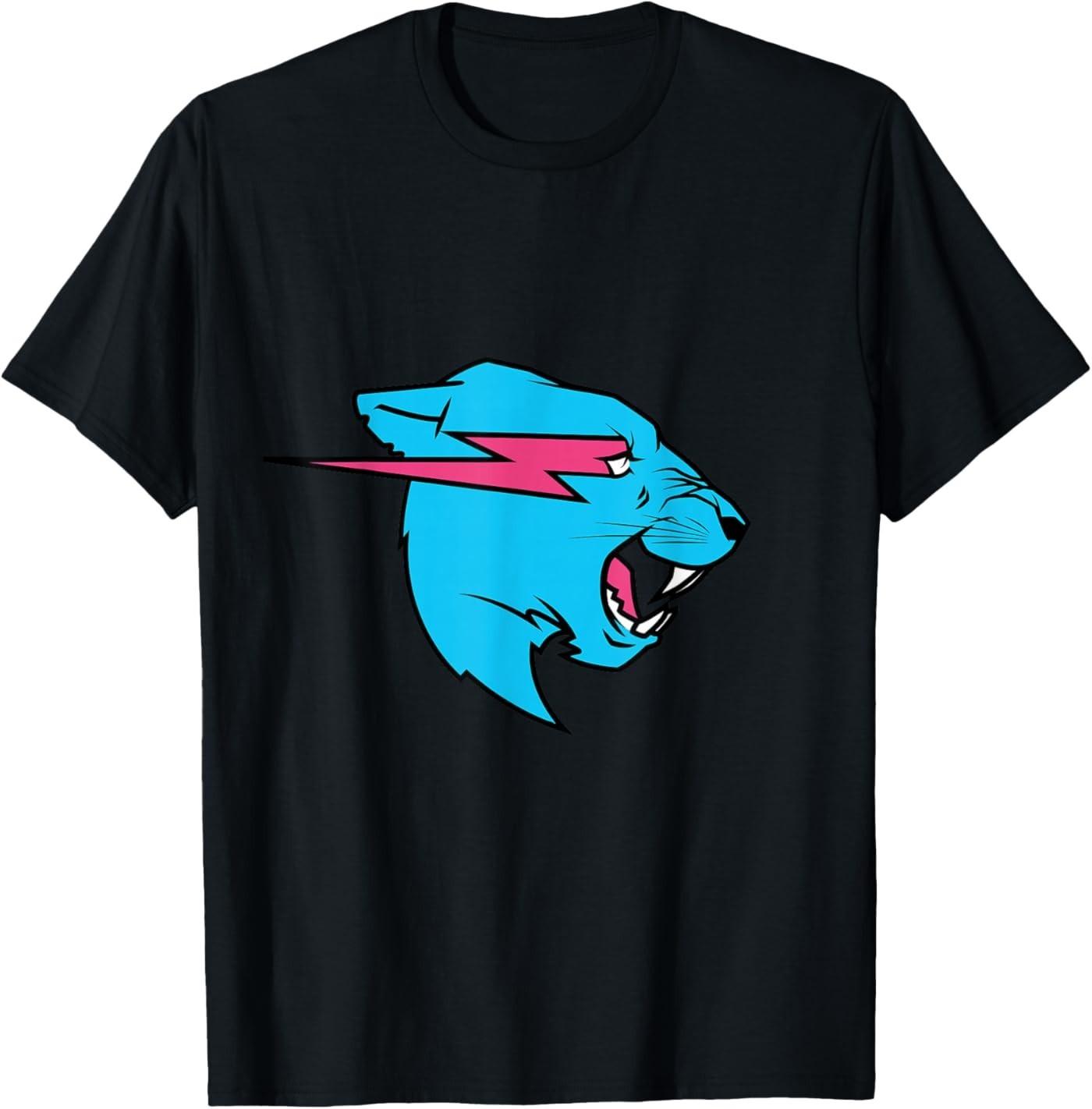 Mr Beast Panther Head Unisex T-Shirt S разноцветный