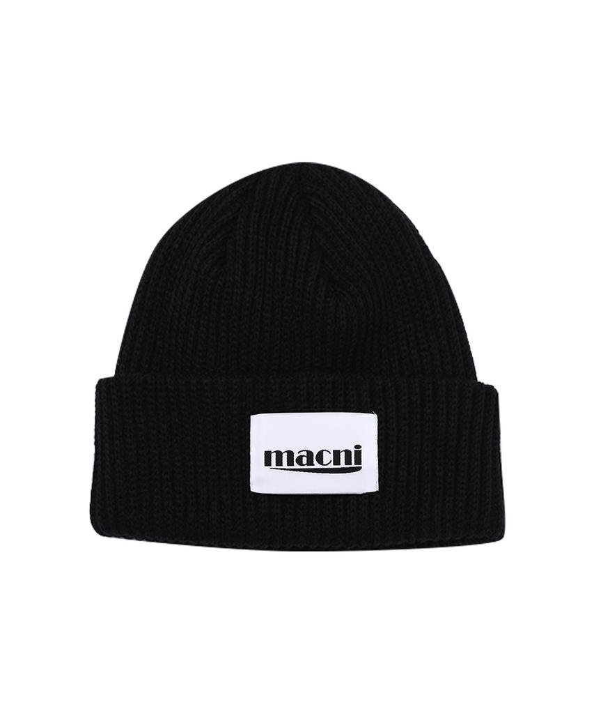 Makeuni Heavy Knit Beanie_Black
