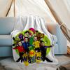 The Wiggles Theme Printed Blanket - Perfect for Couch, Bed, Travel & Outdoor Use | Machine Washable, Cozy & Durable.