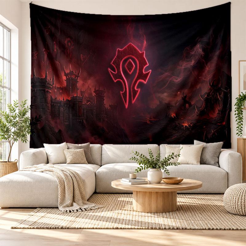 World of Warcraft Wall Tapestry Home Decor Hanging Cloth Art Background Tapestry for Bedroom