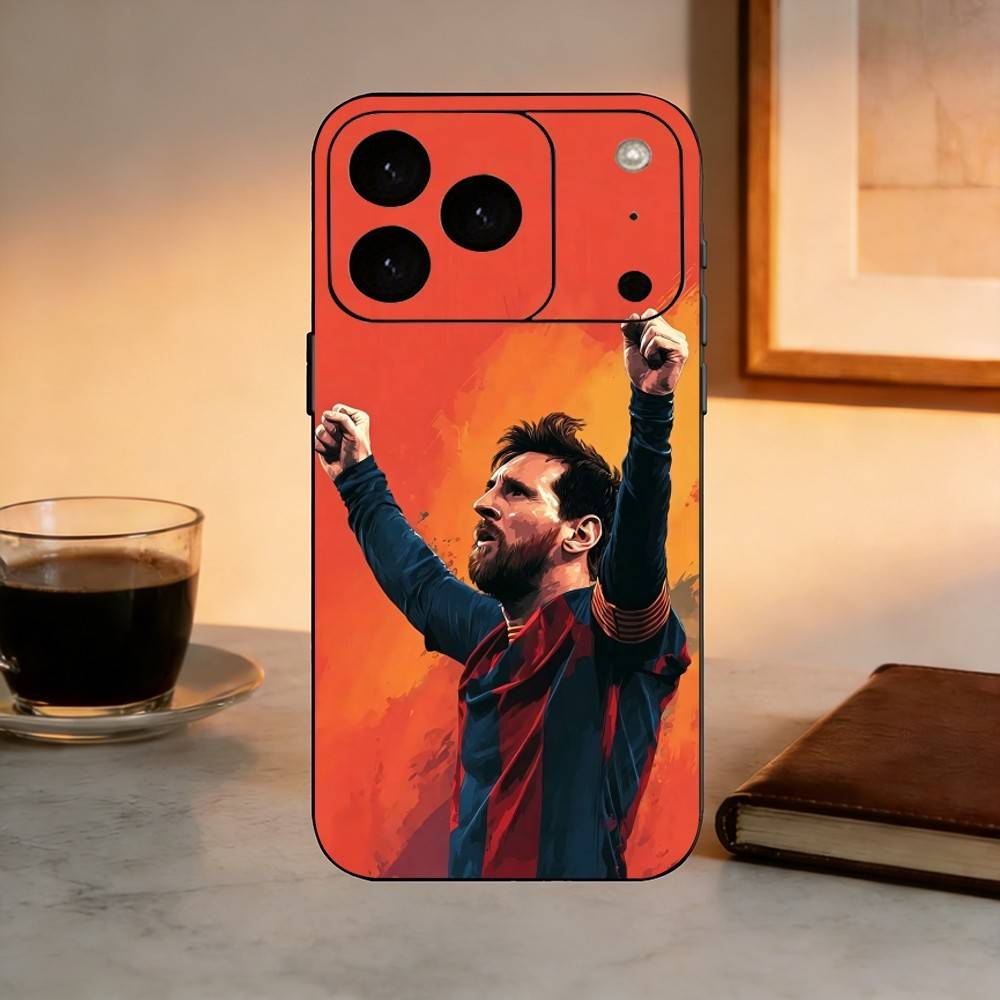 LIONEL Leo Messi-i F-Football Phone Case For iPhone 17,16,15,14,13,12,11 Plus,Pro Max,XS,Soft Silicone Black Cover