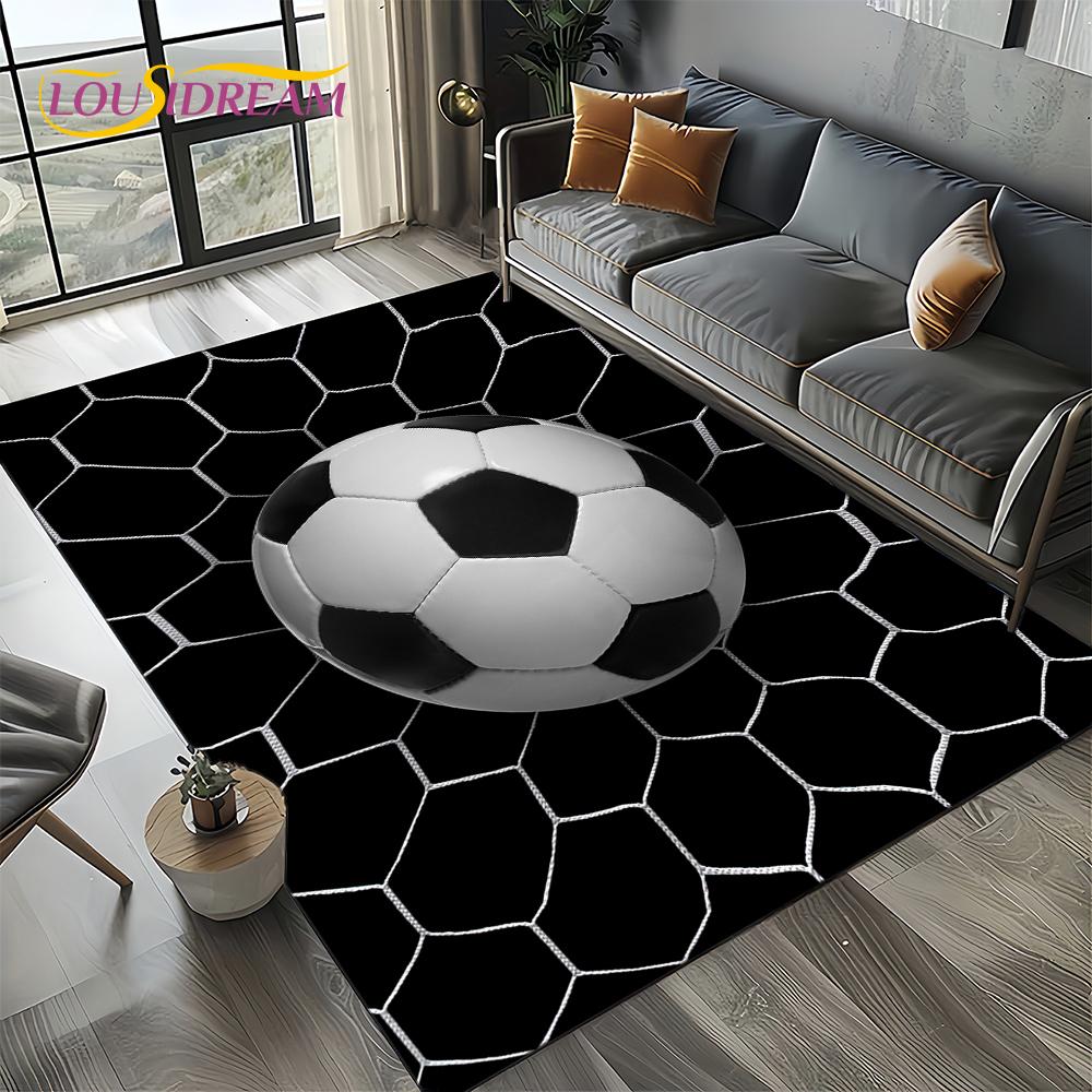 27 Style Football Field Soccer Sport Carpet Rug for Living Room Bedroom Home Sofa Decoration,Kids Area Rug Non-slip Floor Mat