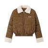 Winter New Lamb Wool Lapel Cotton Clothes Women's Retro Short Cotton Clothes Bread Clothes Student Coats Tide