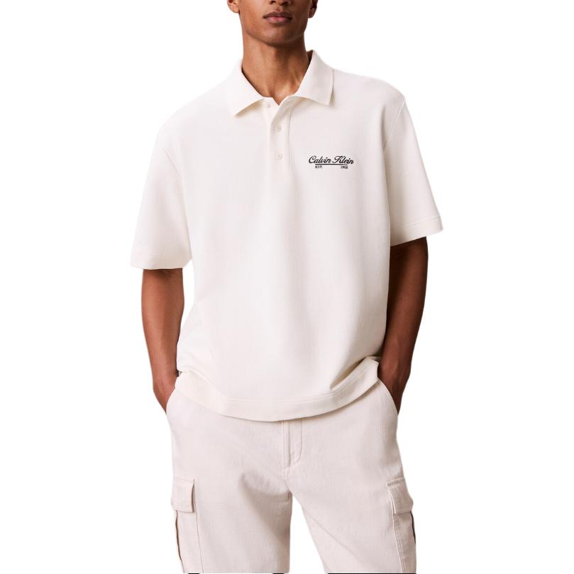Calvin Klein Cotton Casual Comfortable Simple Polo Shirt Men tops 4RG244GYAS S