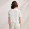 Women's Mulberry Silk Blend Floral Print Short-Sleeve T-Shirt