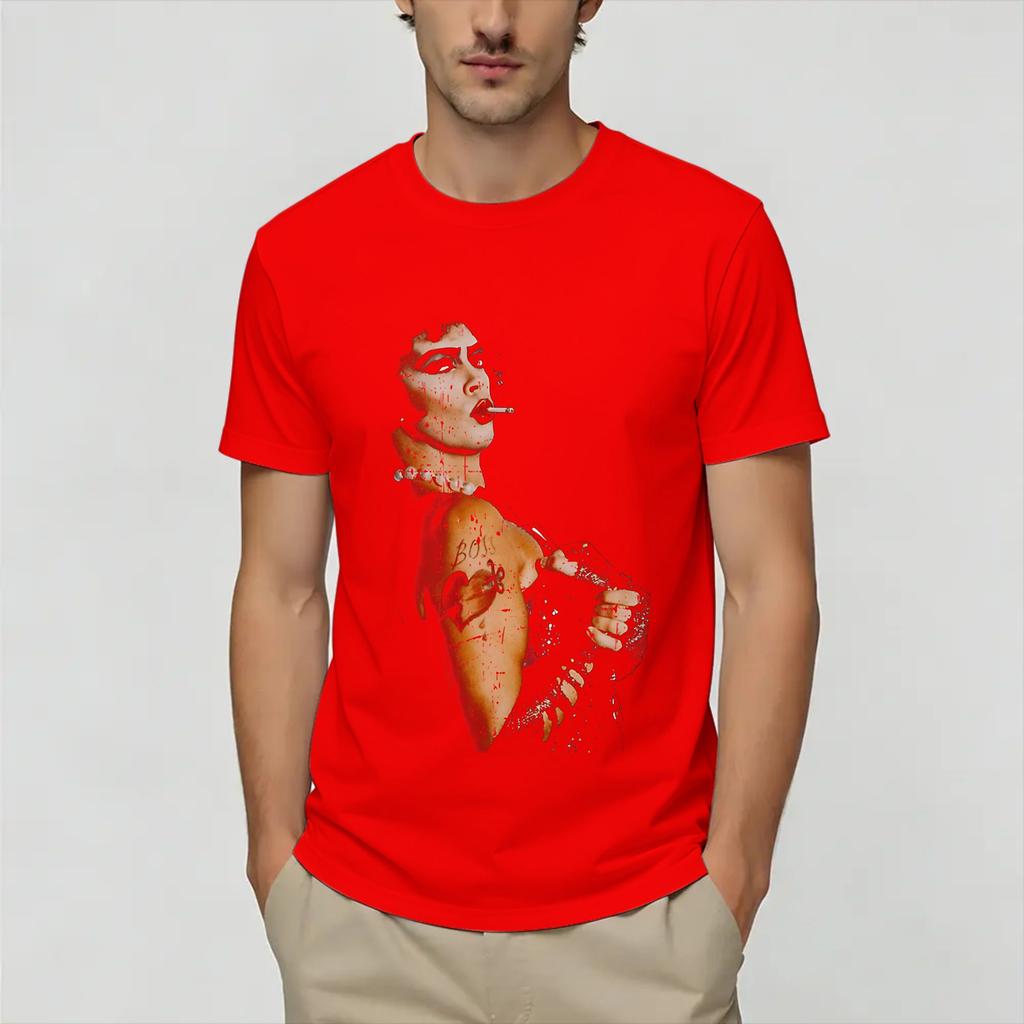 Unisexs The Rockys Horror T Shirts Cotton Clothing Vintage Short Sleeve Round Neck Tees Birthday Present Tshirts