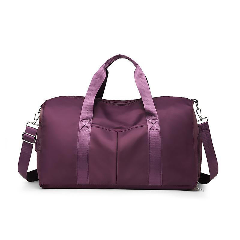 

New leisure sports bag dry and wet separation sports fitness bag large capacity short trip bag light messenger bag 15 темно-фіолетовий колір