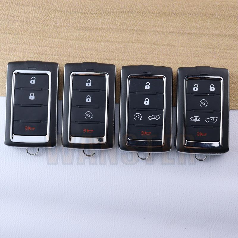 3 4 5 6 Buttons Car Key Fob Case Shell Housing For Jeep Grand Cherokee L Wagoneer Ram
