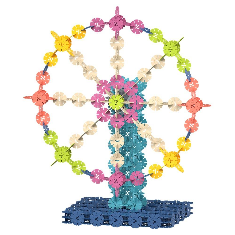 Fun Snowflake Pieces Assembled Building Block Kindergarten Early Education 3-6 Years Old Educational Toy Gift Box