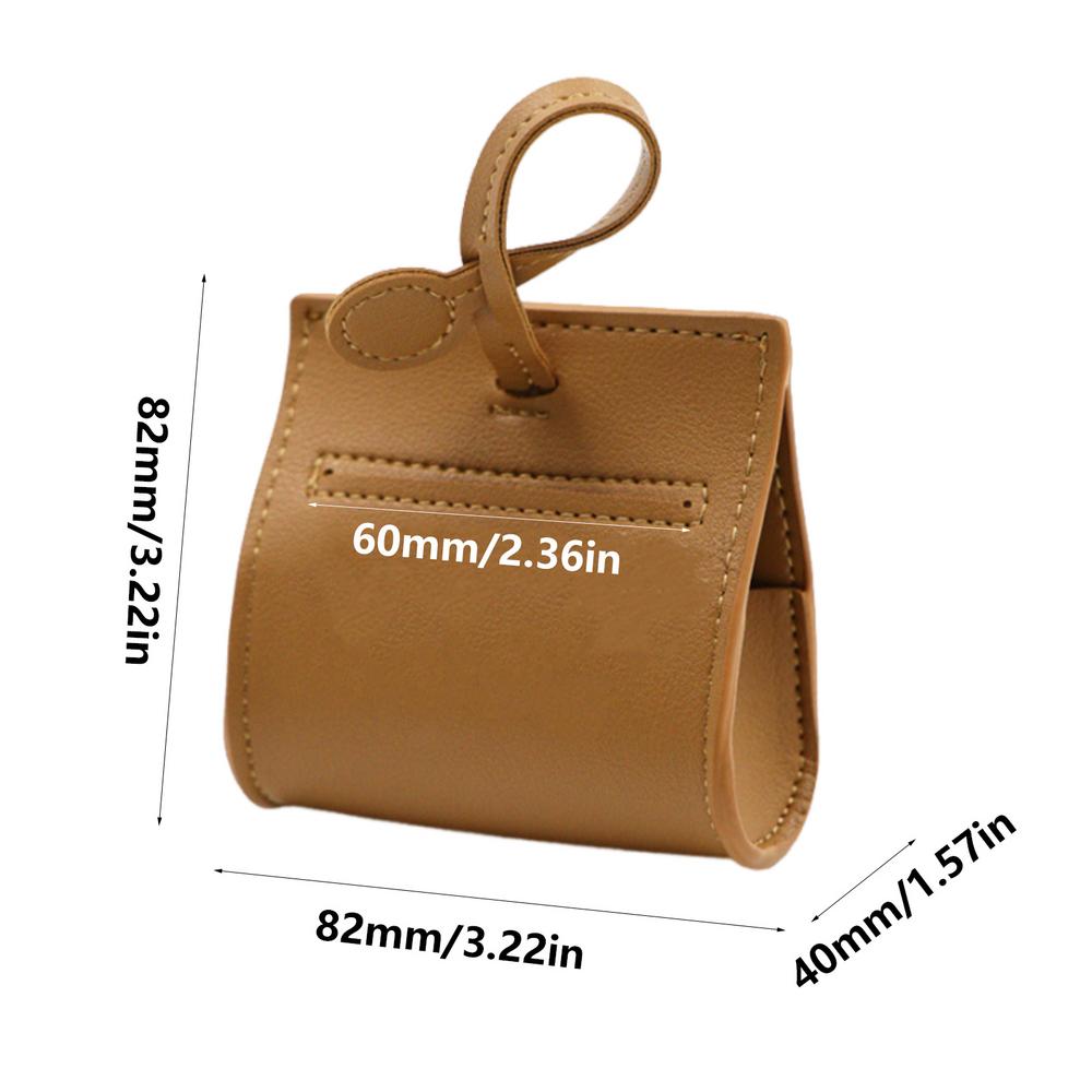 PU Dog Poop Bag Dispenser Portable Pet Waste Bag Dispenser Multipurpose Outdoor Dog Poop Bag Holder Square Poop Bag Holder