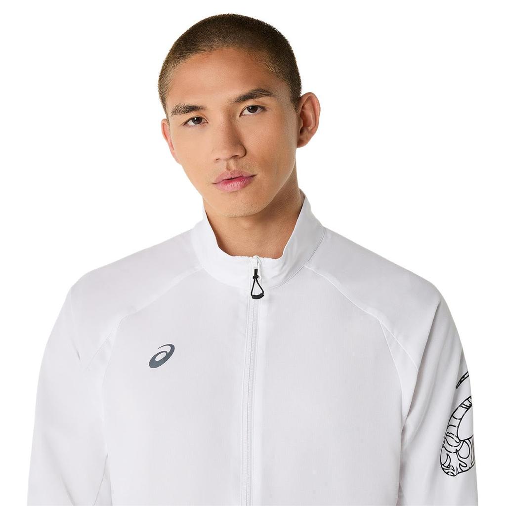 Training Wear Dry Actimotion Cross Jacket 2031E981 Unisex Adult 100 3XL [ASICS] (Brilliant White)