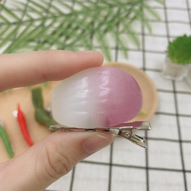 4 pièces de simulation de légumes, haricots, cheveux, conception de varech, coiffure à Clip latéral