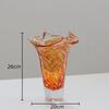 Flower Edge Glass Vase Transparent Hydroponics Vases Table Decoration Floral Decorative Flowers Arrangement Modern Home Decor
