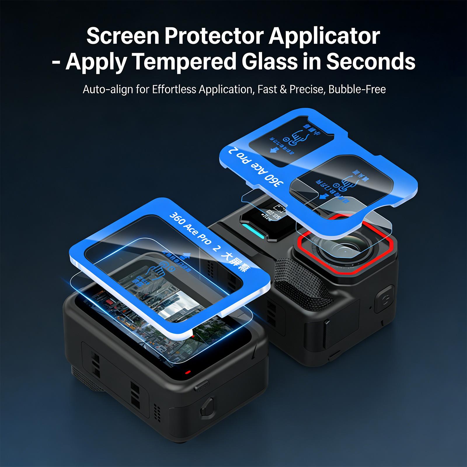 LCD Screen Protector for Action Camera Accessories Anti Reflective Tempered Glass Screen Protector Film for Action Camera 1