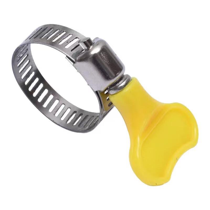 Xingongpai Stainless Steel Hand-Tightened Hose Clamps with Plastic Handle