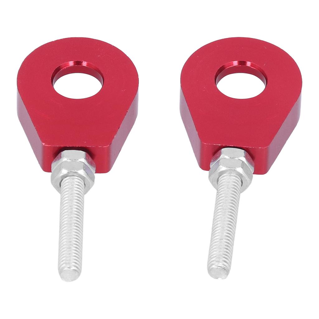 2 st 0,5 tum Kedjespännare Justeringsskruvar Aluminium Universella för Motorcyklar Mountainbikes