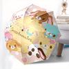 Sugarbunnies,CuteBunnies Automatic Folding Umbrella-Simple 8-Rib Design, Bright Cartoon Pattern, Durable Iron Frame, Suitable For Travel, Ou
