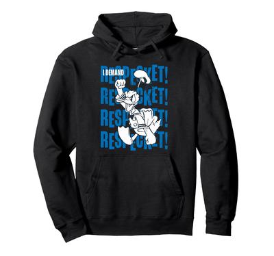 Disney Donald Duck 90e Anniversaire J'exige le respect ! Sweat à capuche rétro