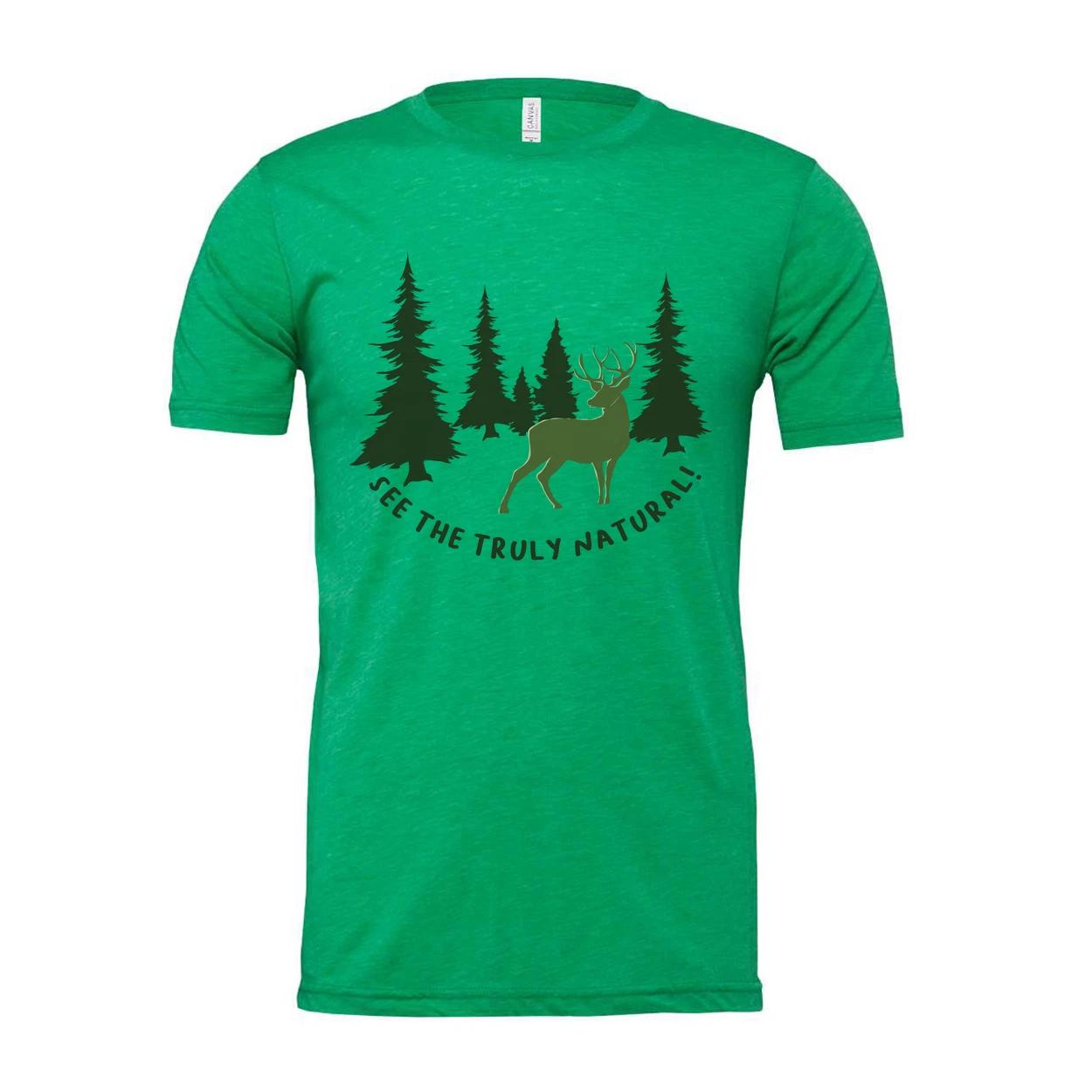 

Forest Scene Deer Graphic Tee For Outdoors Enthusiasts Unisex See The Truly Natu M