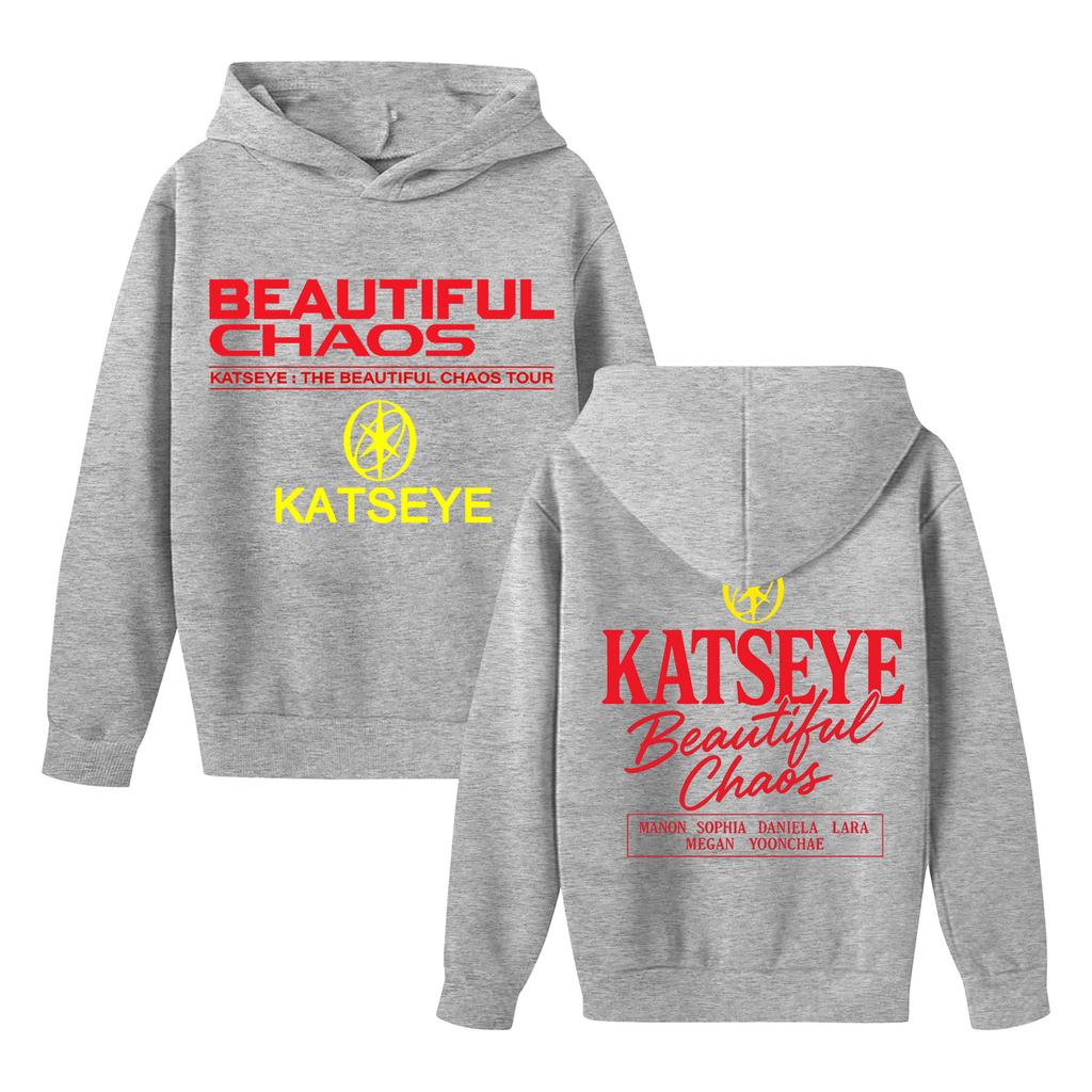 Kids' Long Sleeve Loose Pullover Letter Print Drawstring Hooded Sweatshirt