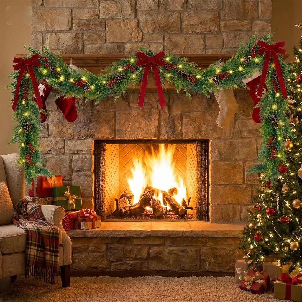 Two-Color Cypress Vine: Artificial Home Décor for Christmas