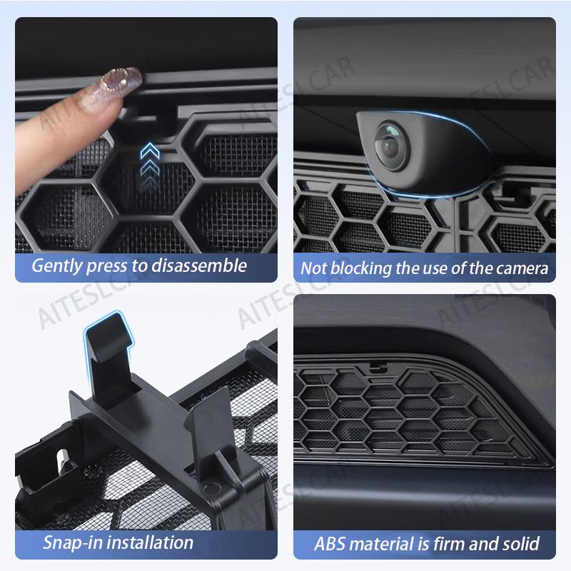 For Tesla Model YL/Y/Launch Juniper 2025 2026 Front Grill Guard Grille Inserts Mesh Anti Insect Net Cover Bumper Grid Filter