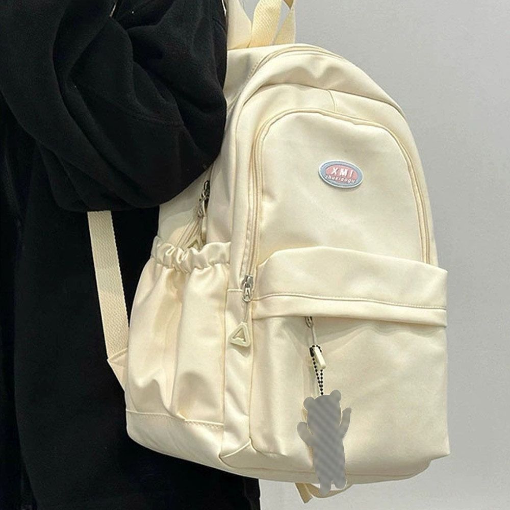 Simple Large Capacity Backpack High School Book Bag Waterproof Nylon Travel Knapsacks Student Schoolbags for Teenager Boys Girls