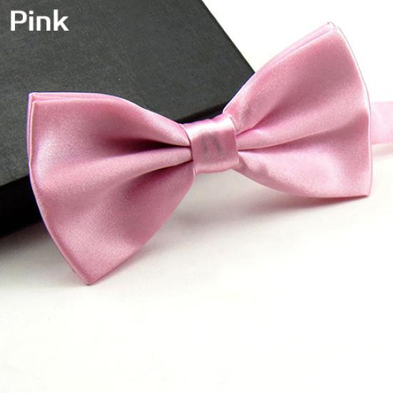 Men Classic Solid Color Bowtie Necktie Tuxedo Wedding Party Adjustable Bow Tie