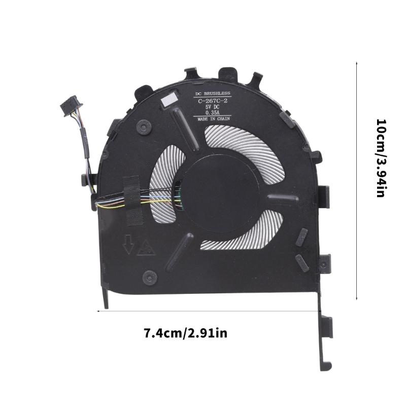 CPU Fan Laptop Cooling Fan DC5V 0.5A 4pin Coolers for E14 GEN1 Laptop Heatsink Part