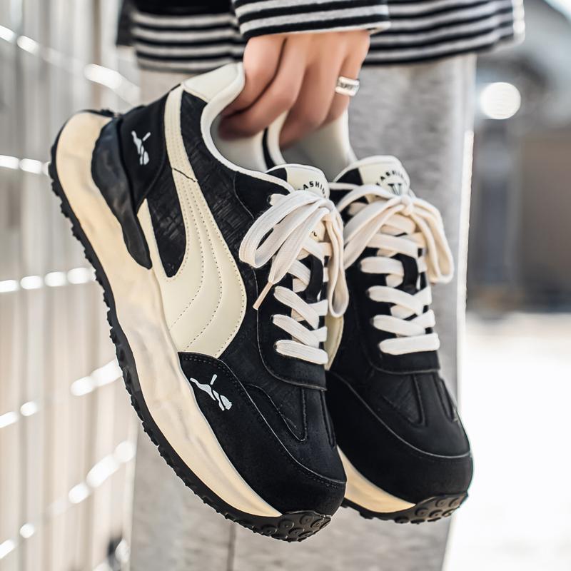 New Fashion New Men's Fashion Casual Low Top Sports Shoes Students Thick Sole Comfortable Sneakers Boys Male Classic Breathable Basketball Shoes