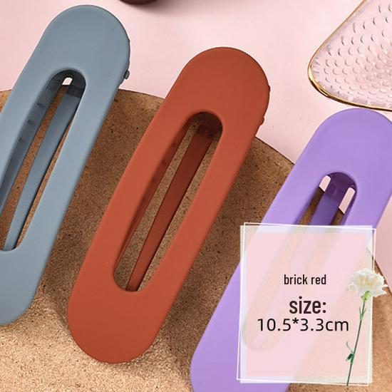 Morandi Large Hairpin: Korean Duckbill Claw Clip for Bangs and Updos