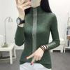 Women's Fall and Winter Knitted Half-high Neck Bottoming Shirt Slim Pullover Sweater