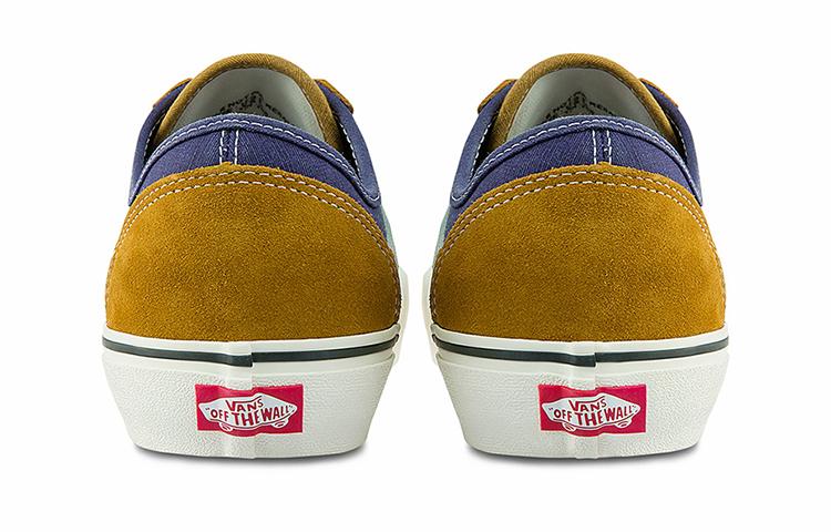 Vans Style 36 Splicing Contrasting Colors Low Tops Casual Skateboarding Shoes Unisex Navy Blue Yellow VN0A5HYRA0S