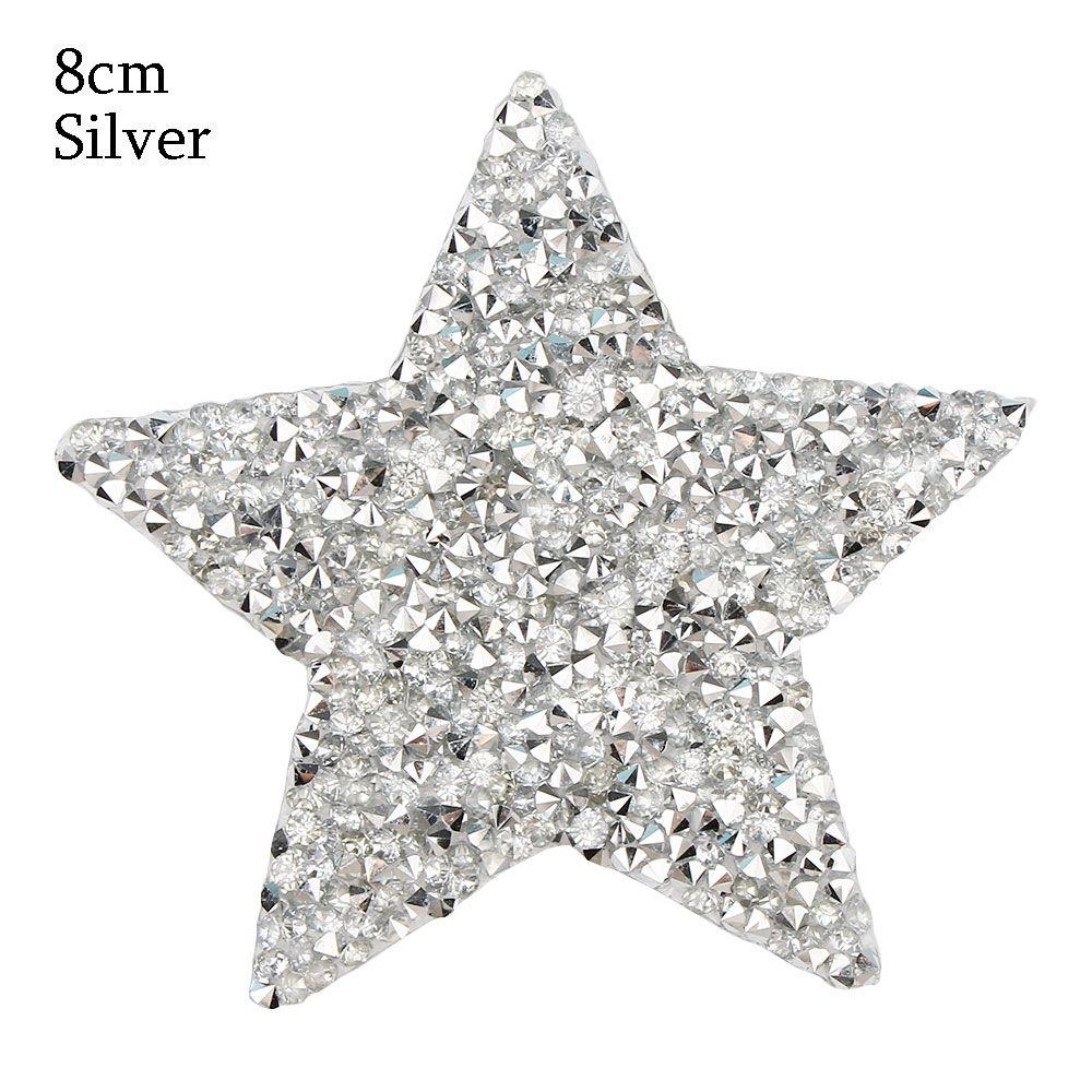 Star Motifs Thermal Transfer Pentagram Sticker Rhinestone Patches Clothing Accessories Hotfix