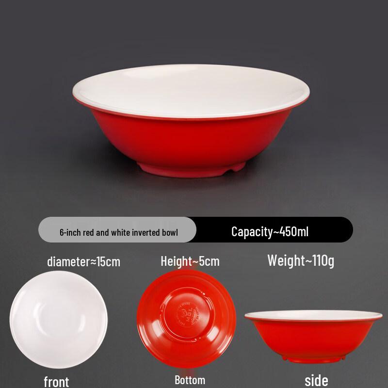 A5 Melamine Two-Tone Inverted Edge Bowls