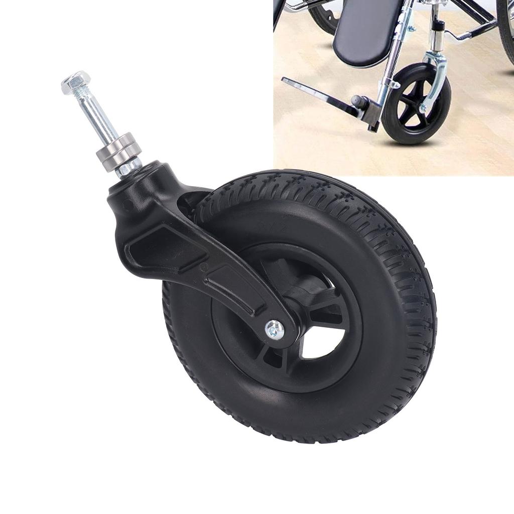 Rolstoel Voorwiel 8 Inch Universeel PU Naaf Massief Wiel Rollator Walker Vervangend Zwenkwiel