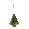 Christmas Paper Honeycomb Ornaments 3D Mini Glitter Edge Honeycomb Tree Ornament Vintage Hanging Paper Lantern for Xmas Tree Home New Year Decor