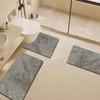 Stone Textured Printed Toilet Cushion Diatom Mud Bathroom Floor Mat Quick Drying Anti Slip Shower Pad Modern Home Decoration Bathroom Accessories