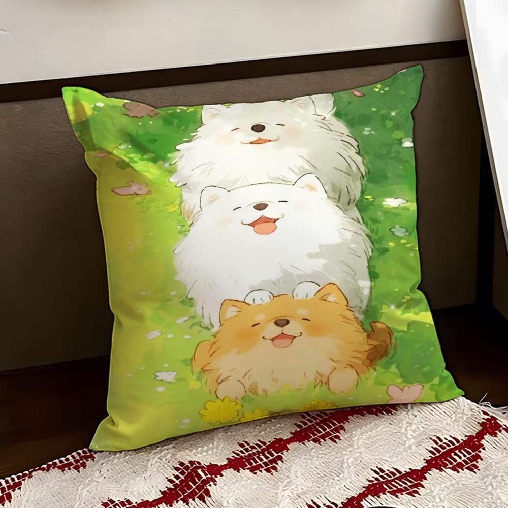 Cartoon Drawing Animal Cushion Cover Reversible Soft Durable Pillow Cover Home  Car MultiScene Use for Daily Comfort