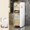 Bathroom Corner Cabinet Waterproof White Large Capacity Corner Storage Cabinet for Bathroom Kitchen