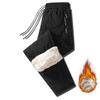 Men's Cotton Pants Plus Size Loose Lambskin Plus Velvet Thickened Trousers Sports Casual Windproof Sweatpants