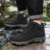High-top Men's Hiking Shoes Plus Size 39-48 Breathable Casual Trainers Anti-slip Outdoor Sneakers for Trekking Camping