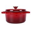 Dutch Oven Round Double Eared Enamel Pot with Lid Double Handle Design for Bread Baking
