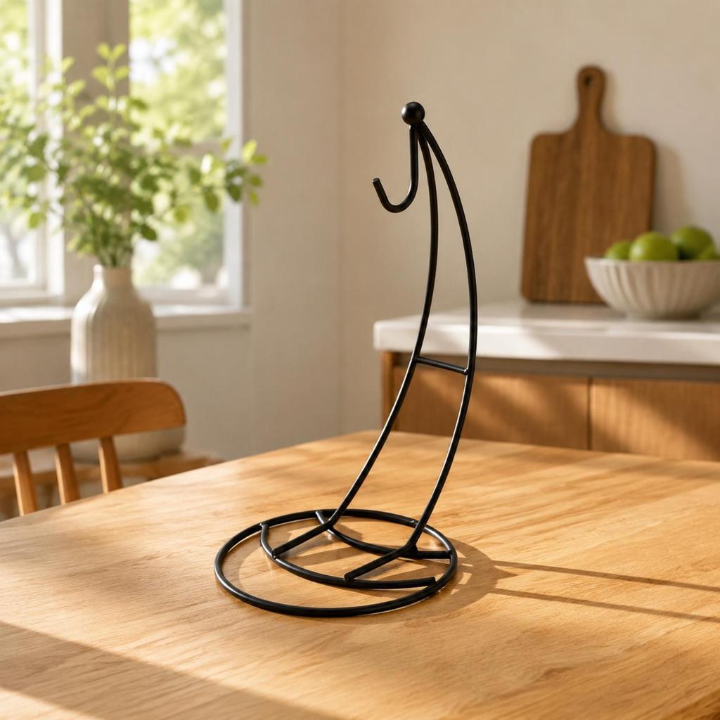 Metal Banana Hanger Prevents Bruising Kitchen Organizer Sturdy