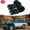 Tie Down Buckle Car Roof Rack Luggage 4PCS 9.8ft Black