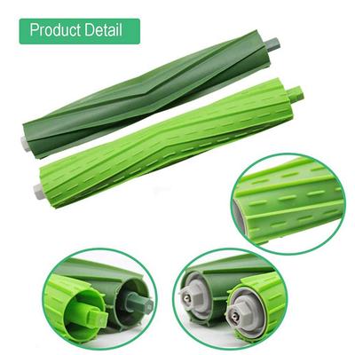 2PCS/Set Rubber Roller Brush Replacement Parts For iRobot Roomba I6+ I7 I7 Plus E5 E6 E7 I Series Robot Vacuum Accessories