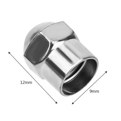 100Pcs Car Wheel Tire Valve Stem Cap Car Tyre Air Pressure Caps Universal Chrome Plated