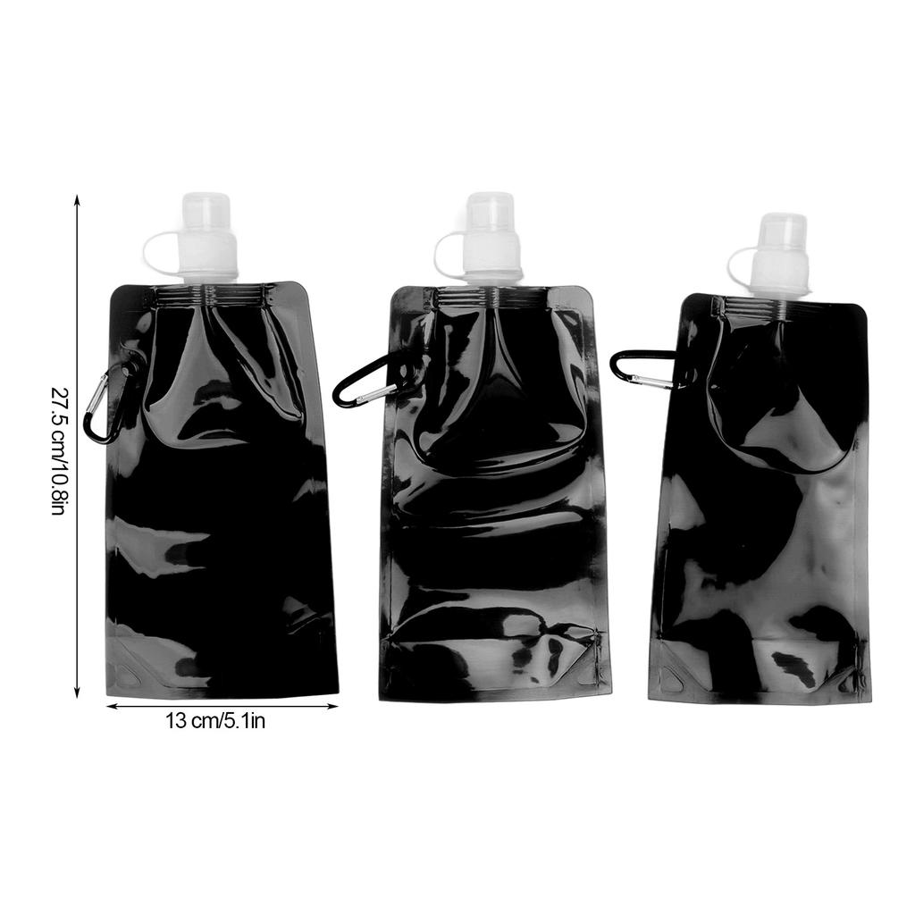 Collapsible Water Bottle Multifunction BPA   PE Soft Water Bottle for Outdoor Travel Camping 700ml
